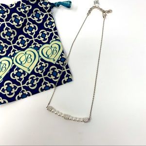 BRIGHTON MERIDIAN PETITE PEARL BAR NECKLACE